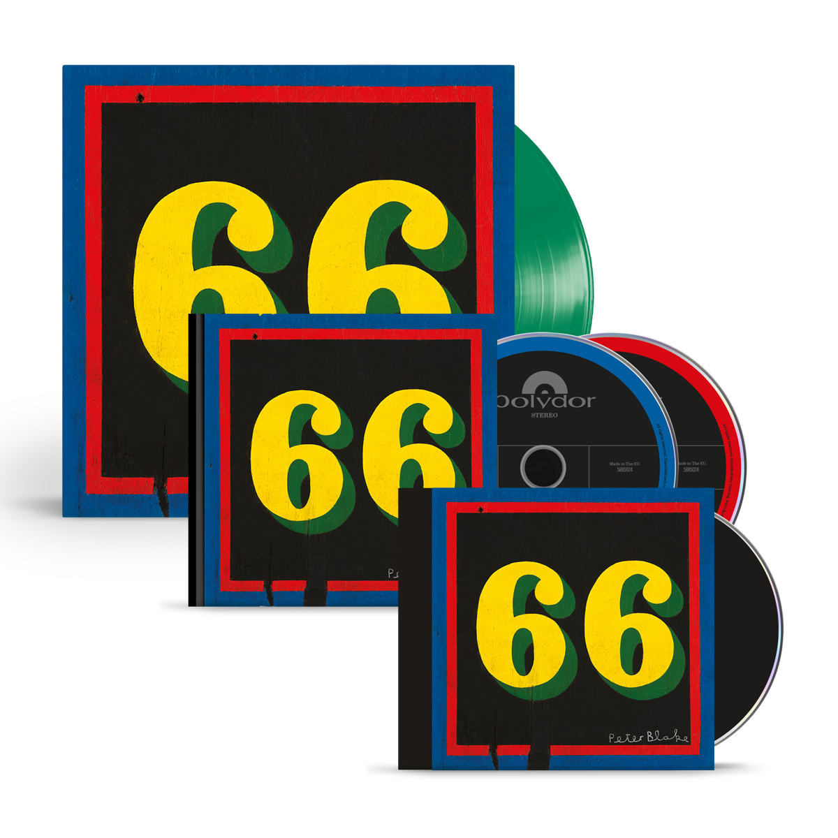 66 CD, 66 Deluxe CD (Includes Bonus Tracks) + 66 Green Vinyl