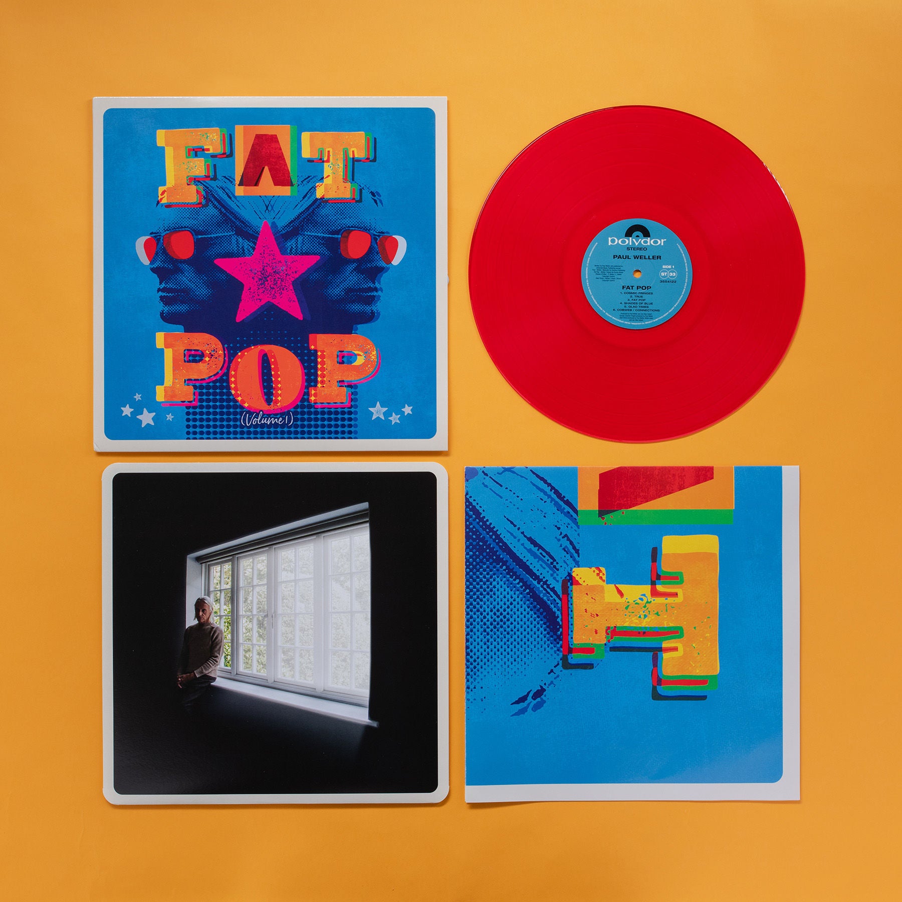 Paul Weller - Fat Pop: Transparent Red Vinyl LP